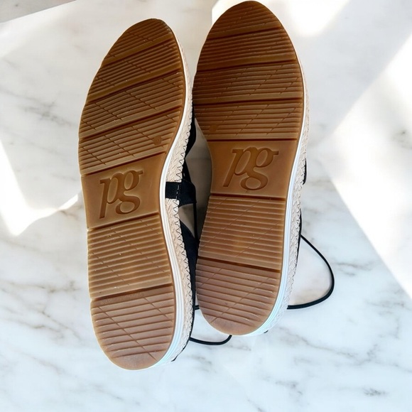 Paul Green Women's Black Espadrille Flats - Picture 4 of 4